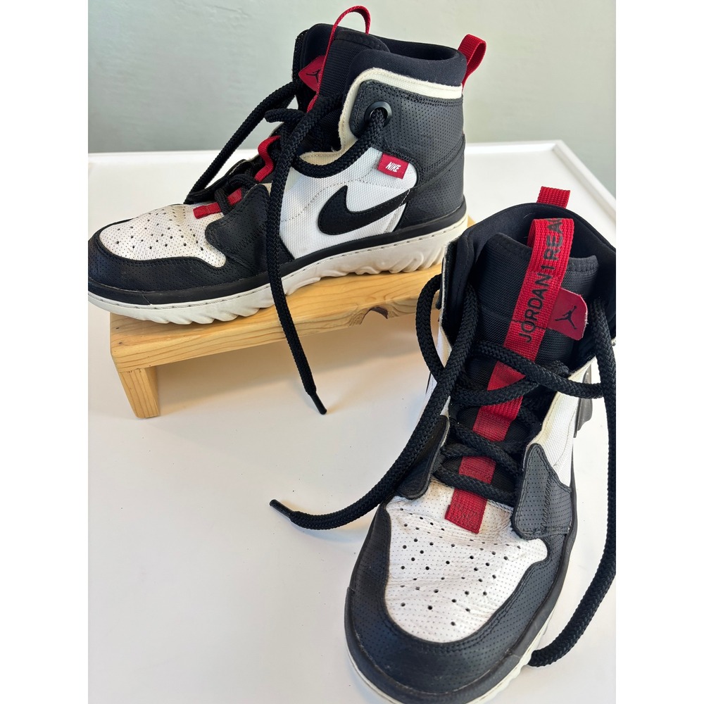 Jordan React Elevation Mens Basketball Shoes Black‎ White Red CK6618-101 Sz 11.5